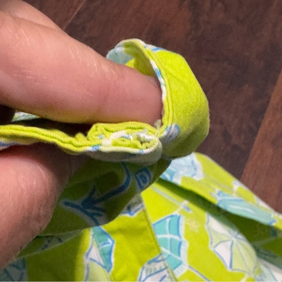 Lilly Pulitzer High Waist Cropped Pants whimsical ducks & umbrella prints size 8 - Picture 15 of 15